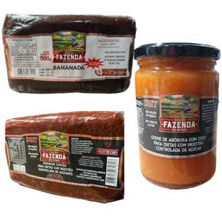 Kit Diet P/ Diabéticos 3 Doces Premium Sem Açúcar