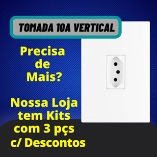 Tomada Tripla Branca 10A 250V - Apoio Lissê - Casa & Obra - Materiais de  Construção