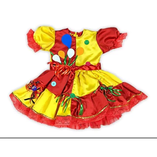 Fantasia Emília Luxo Menina Infantil Criança