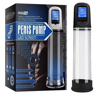 Bomba Peniana Desenvolvedor Aumento Pênis Elétrica Anel visor digital Super Potente