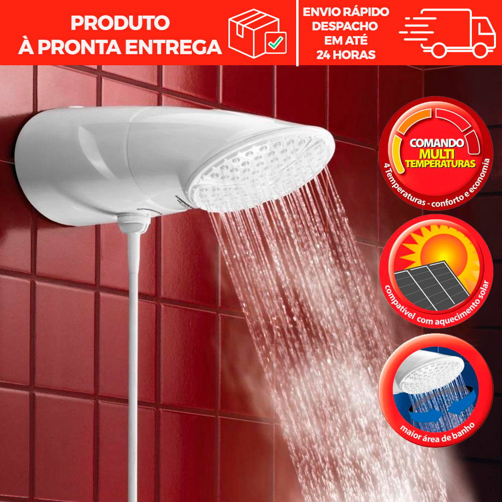 Chuveiro Ducha Top Jet Multitemperaturas 220V 7500W - Lorenzetti