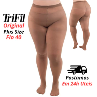 Meia calça Plus Size Fio 40 Denier Trifil Tamanho Especial W0 6101