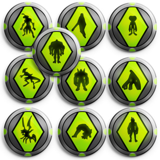 Bottons Ben 10 Ominitrix Aliens - broche alfinete boton bottom button pin