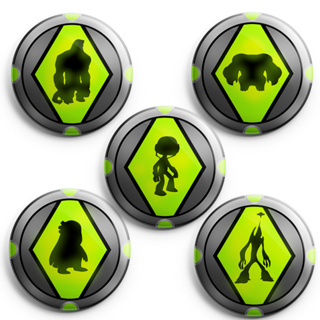 Bottons Ben 10 Ominitrix Aliens - broche alfinete boton bottom button pin