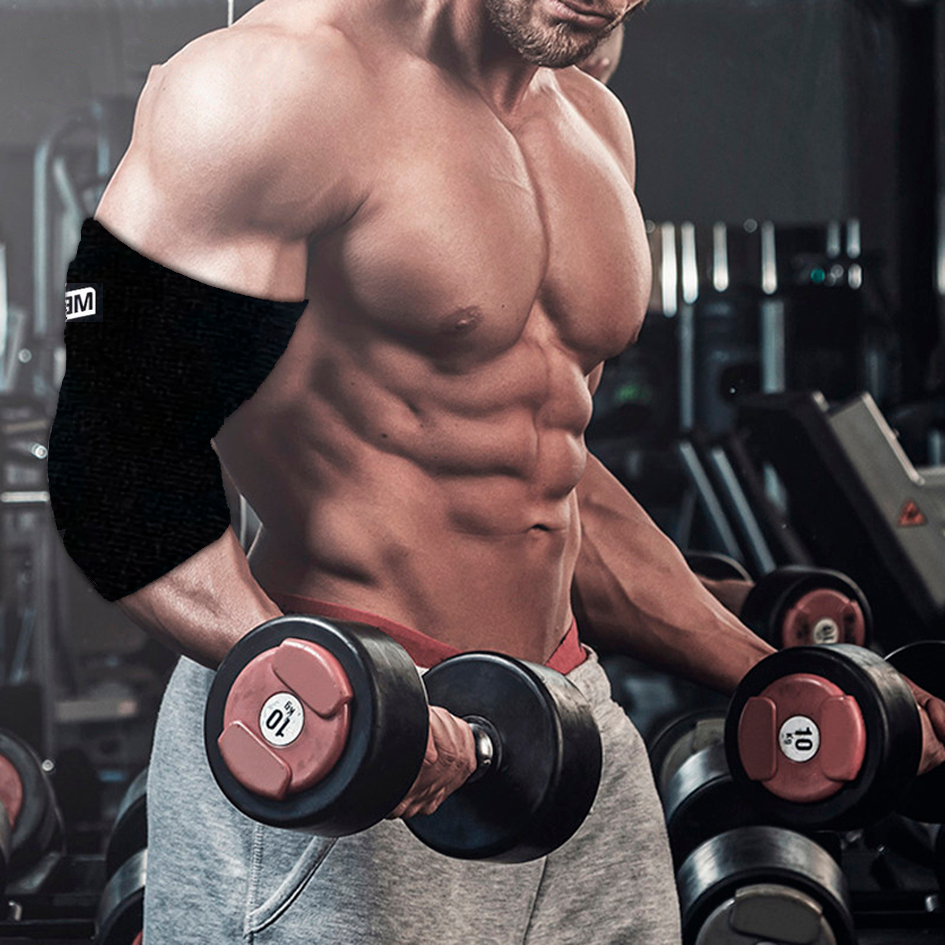 Par de Cotoveleira Profissional Musculação Esportiva Protetor Tendinite Epicondilite Prevenção Alívio Recuperação