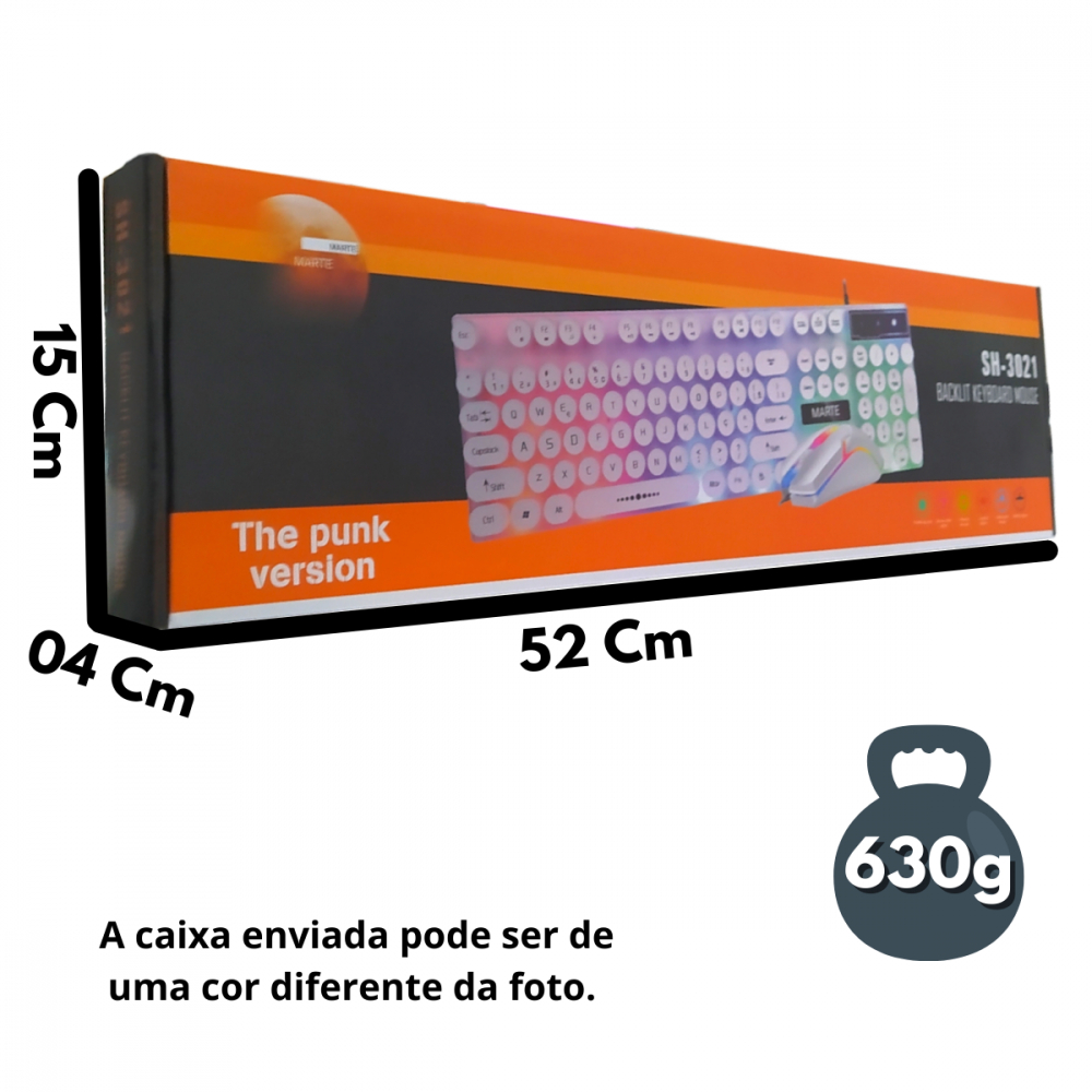 Kit Teclado+ mouse RGB sh-3021 | Shopee Brasil