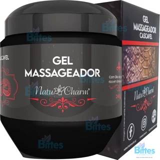 GEL MASSAGEADOR CORPORAL CASCAVEL NATU CHARM COSMÉTICOS MUSCULAR DOR TOP