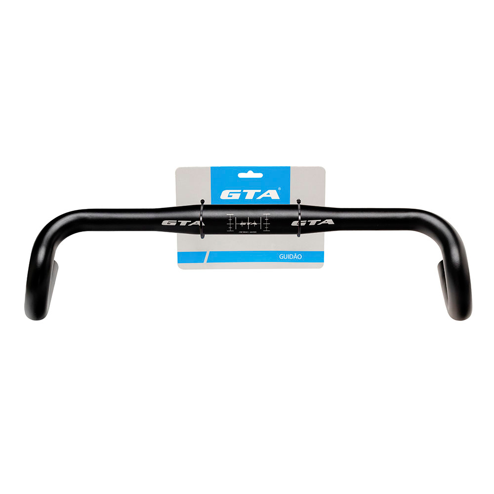Guidão Gravel Aluminio Gta 31.8 X 420mm Flare 15º Bicicleta Bike Preto