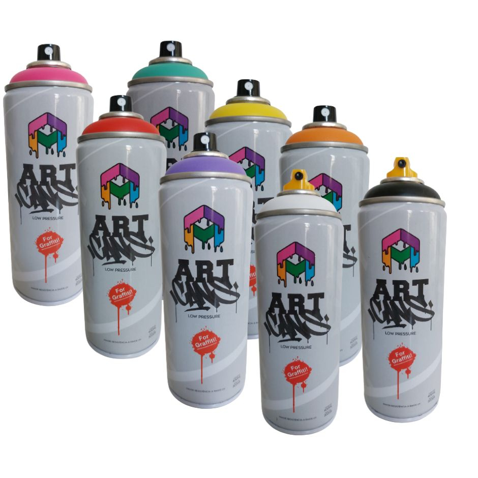 Tinta Spray Art Cans 400ml Produzida na Europa - Para Graffiti Diversas Cores