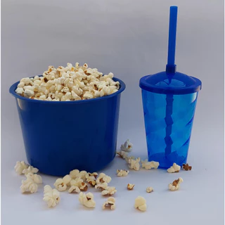10 balde pipoca 1,5L+ 10 copo twister 400ml