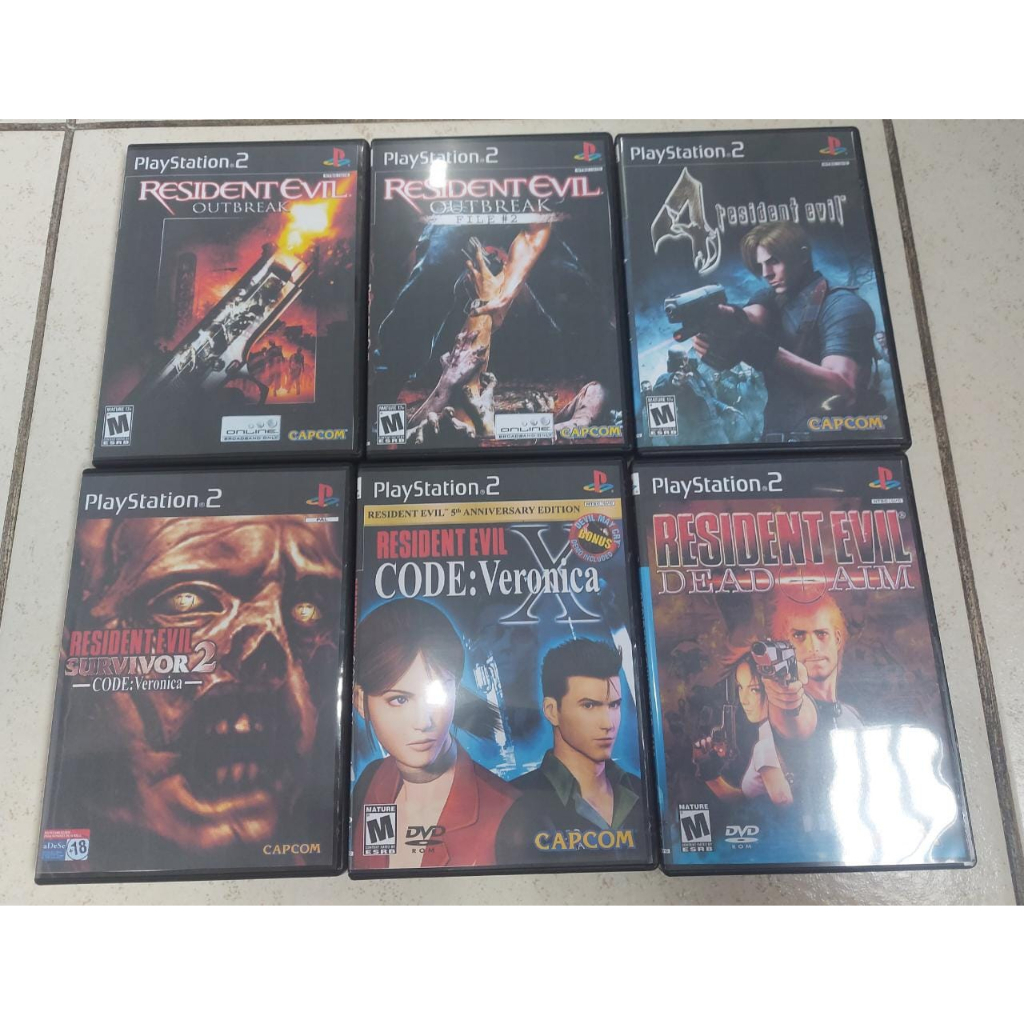 Coleção Resident Evil ps2 todos os jogos de ps2