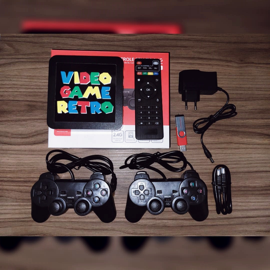 Vídeo Game Retro 34.000 mil Jogos + 2 Controles 64GB premiun