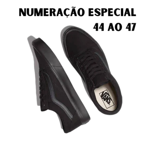 Tênis Masculino Old Skool Casual Números Grandes 44 ao 47 Sapatênis