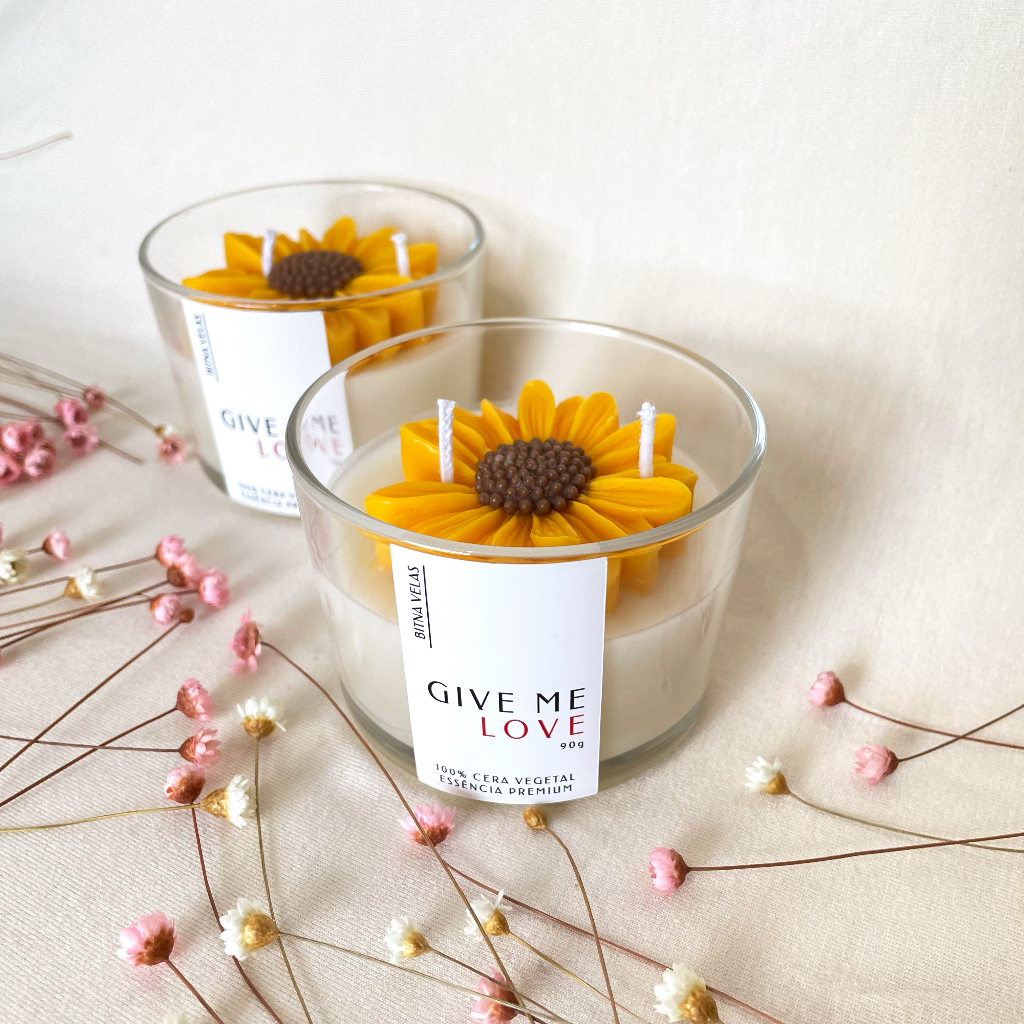 Vela Aromática de Girassol Perfumada