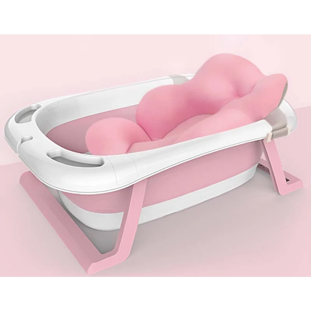 Banheira Ergonomica Safety & Comfort Rosa Bebe - Tutti Baby