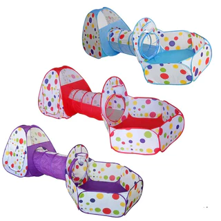 Barraca Bolas Coloridas Tenda Infantil Túnel 3x1 Mundo Da Imaginação Melhor Presente Crianças