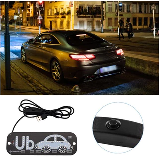 Placa Painel Luminoso Led Uber 2 Ventosas Com Cabo USB Para Para-brisas Carro Sinalização