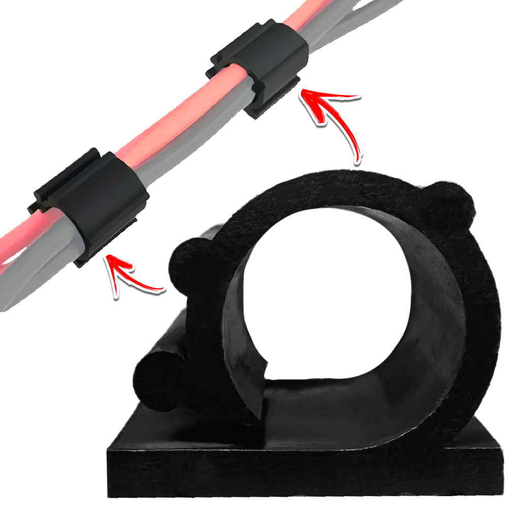Kit Jogo Clips Organizador Fixador Adesivo De Cabo Fios Parede
