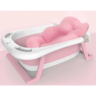 Kit Banheira Dobrável Com Cama Para Banho Infantil E Bebê