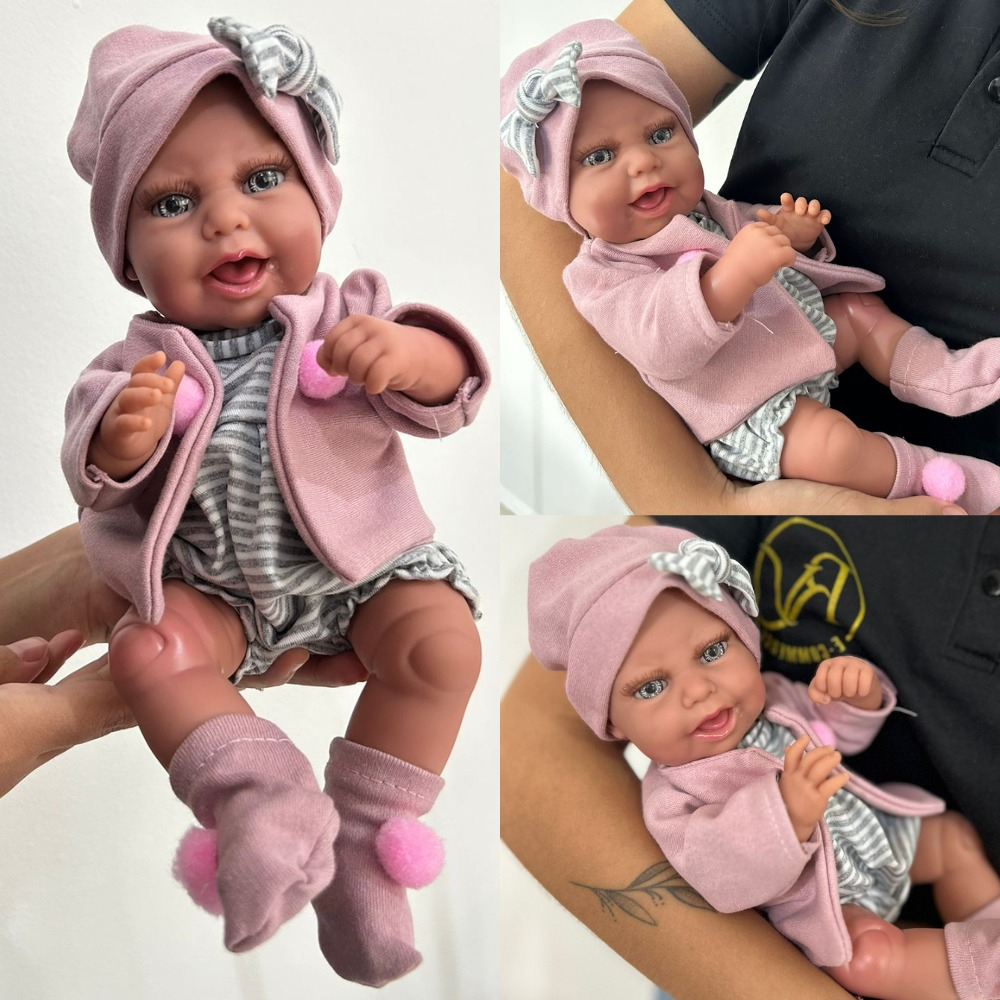 Boneca Bebe Reborn Barata Menina Presente Silicone Mundo Brinquedos  Realista Real - Escorrega o Preço