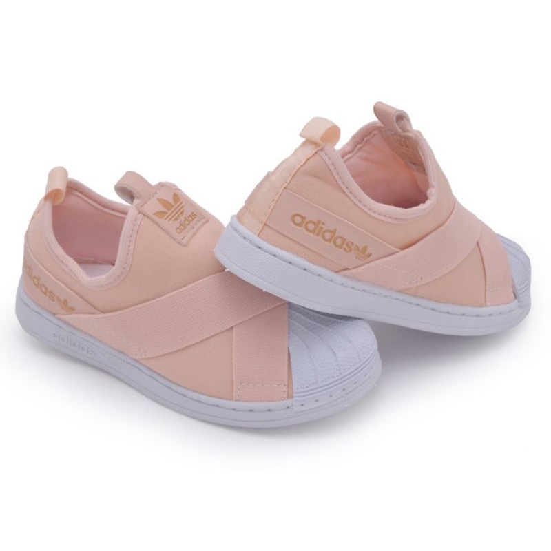 Tenis Adidas Superstar Infantil CF Rosa - Rock City