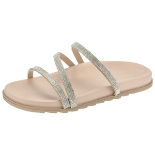 Papete Feminina Birken com Tiras Strass Sola Antiderrapante Lançamento