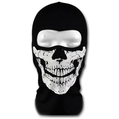 Touca Ninja Caveira Preta Frio Proteção Inverno Motociclista