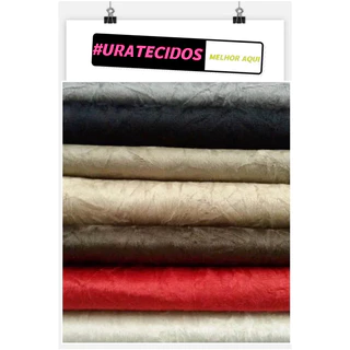 URATECIDOS Tecido Suede Veludo Amassado Para Sofá Decoração - 3 Metros x 1,40 Metros