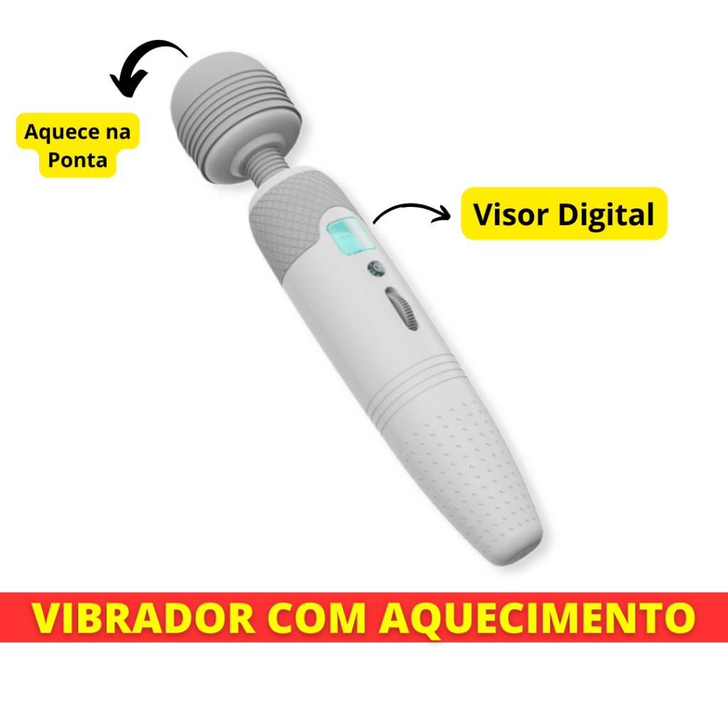 Massageador Vibrador Varinha Mágica Com Aquecimento Shopee Brasil