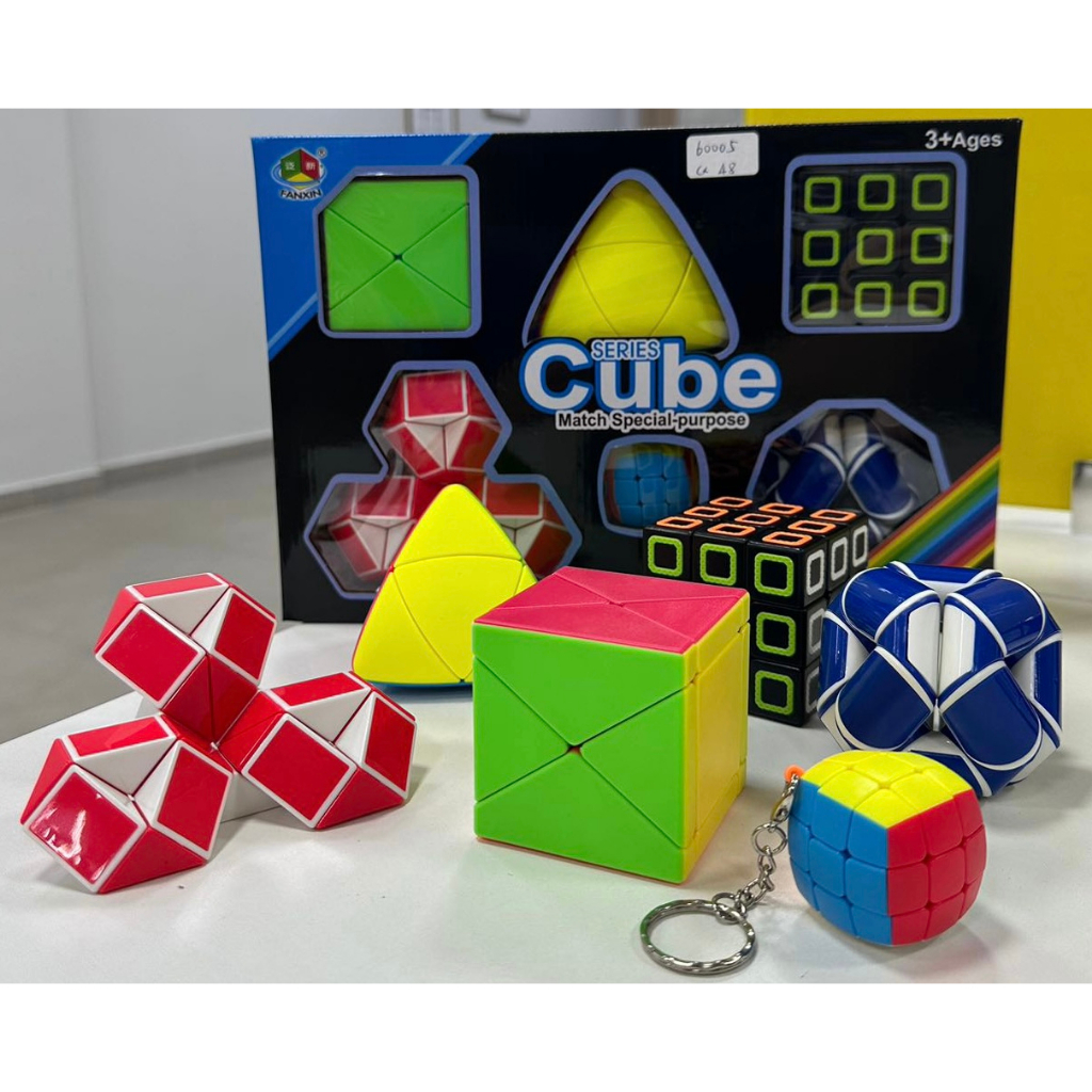 Kit Com 6 Modelos Cubo Magico Diferentes Series Cube Match Special- Cubo  Magico para Iniciante e Profissional