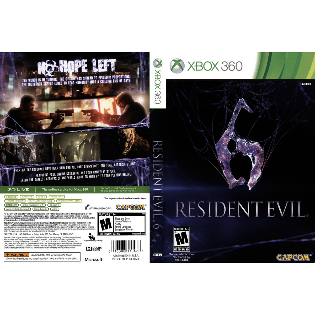 Resident Evil 6 [Legendado Pt-BR] - Jogo Para Xbox 360 (LT 3.0)