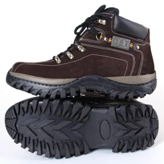 Bota caterpillar couro botina marrom adventure em Promoção na Americanas