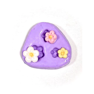 Molde De Silicone Mini Flor Para Decorar F22