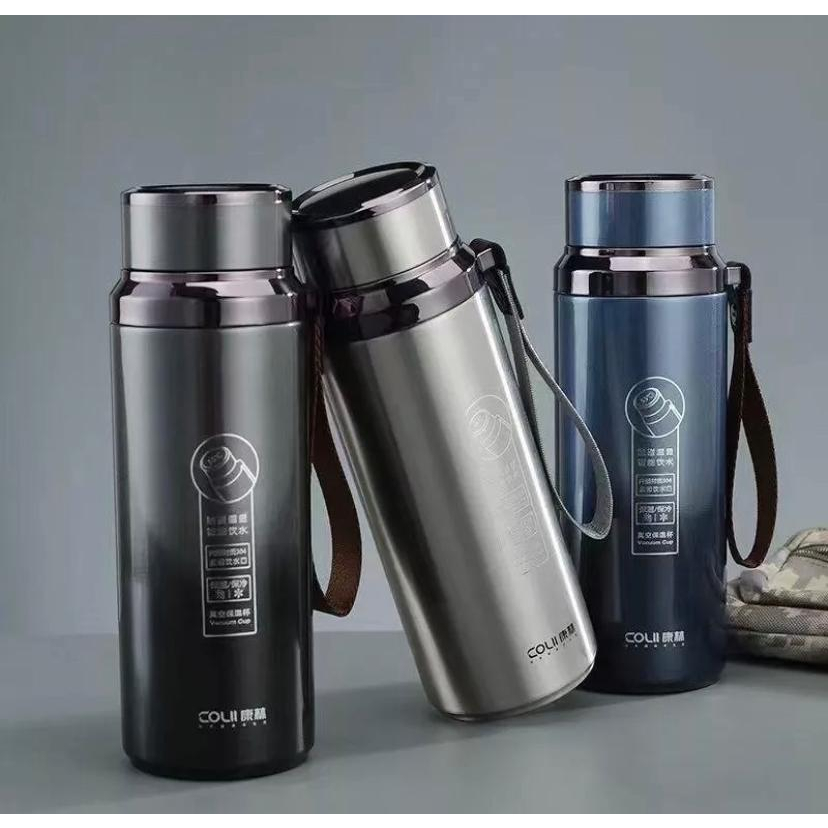 Novo Garrafa Inteligente Térmica 800ml Display Digital Led Medidor Temperatura Aço