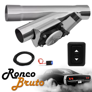 Difusor de Escapamento Premium Ronco Esportivo Inox 304 Linha Profissional de Botão Performance Automotiva