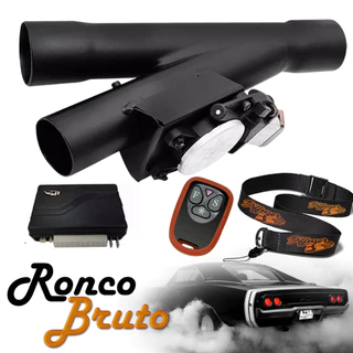 Difusor de Escapamento Premium Ronco Esportivo Aço Carbono Linha Profissional de Controle a Distancia Performance Automotiva