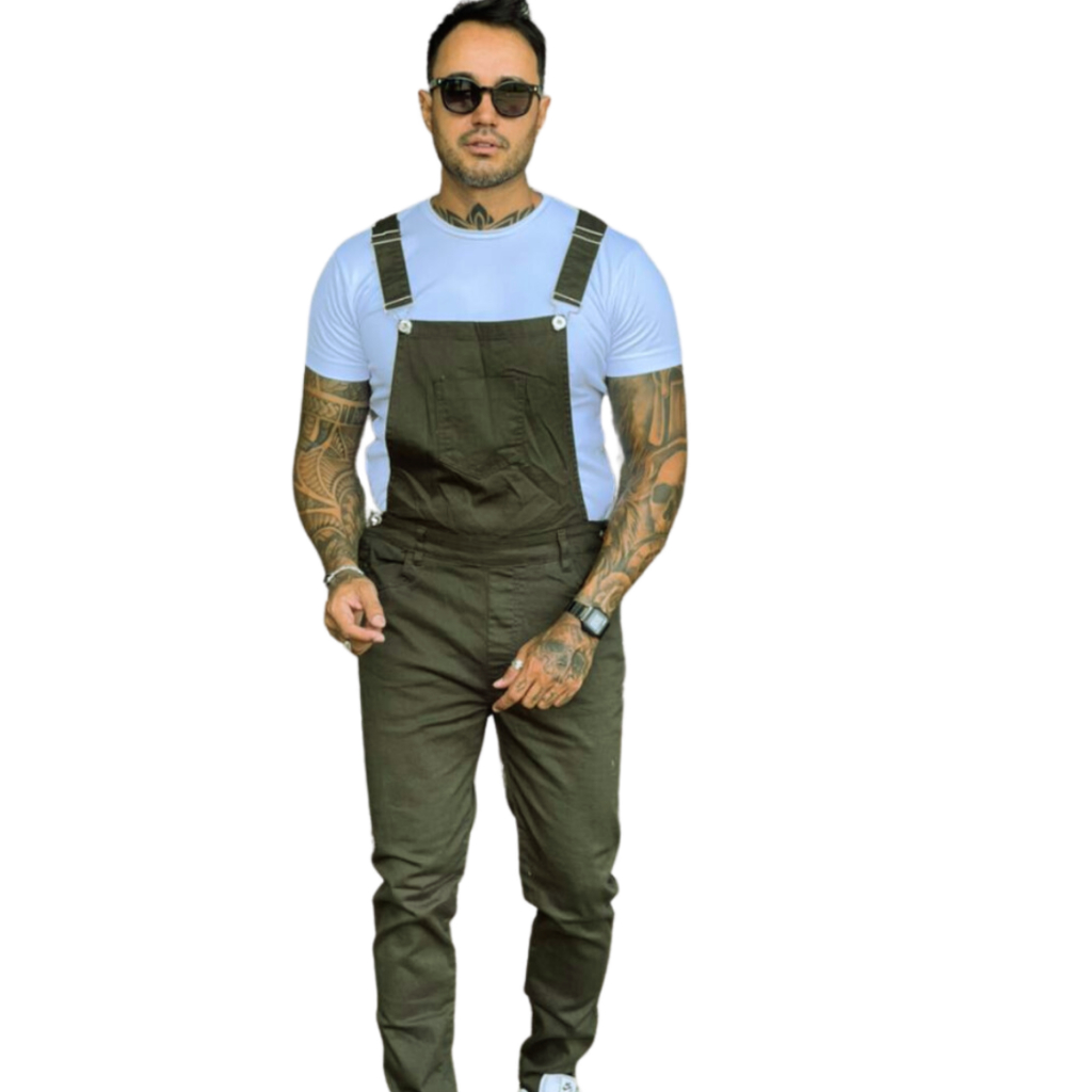 Macacão Jardineira Masculino Verde