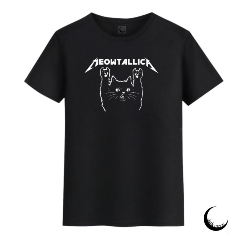 Camiseta Meowtallica Banda De Rock Metallica Gato Cat Pet Unissex