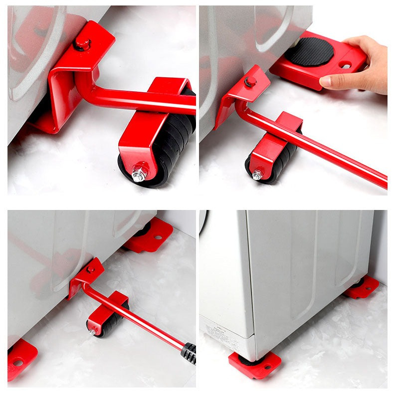 Kit 5 Movedor Rodinhas Para Mudança De Móveis Grandes