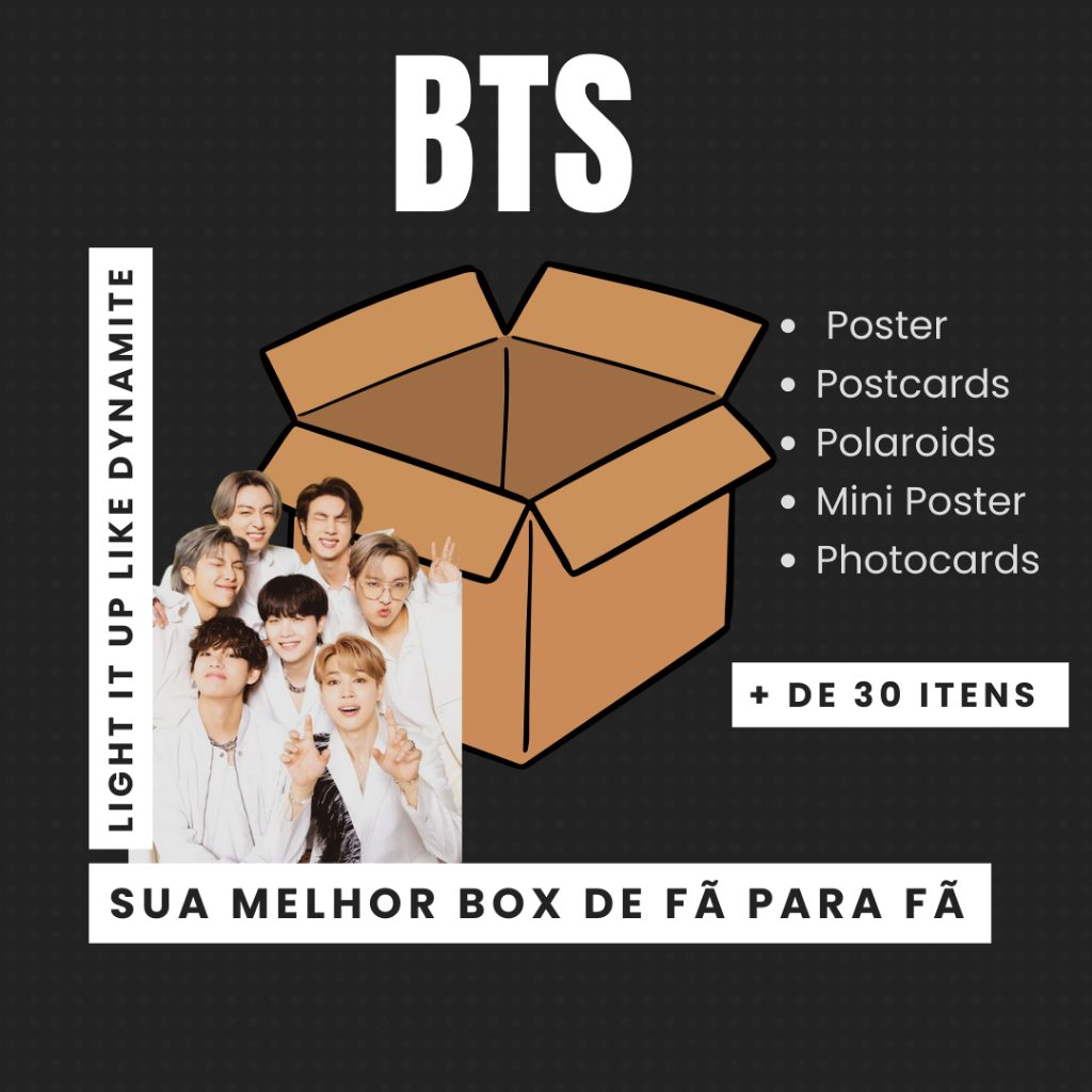 BOX BTS +30 ITENS | Shopee Brasil