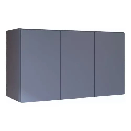Armário de Parede Organizador Multiuso 3 Portas Preto
