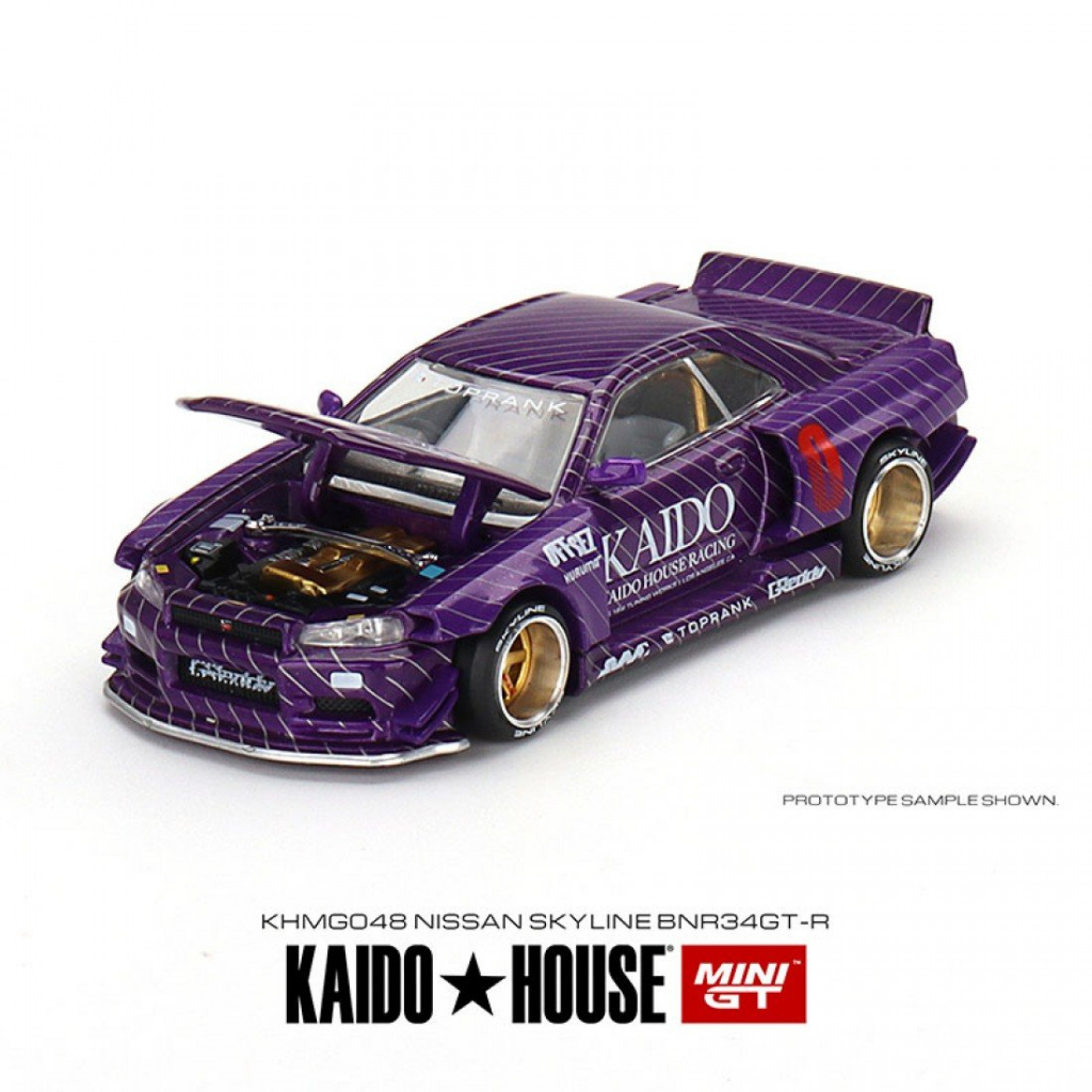 Mini GT KHMG048 X KAIDO Casa 1/64 NISSAN SKYLINE-R R34 Trabalhos
