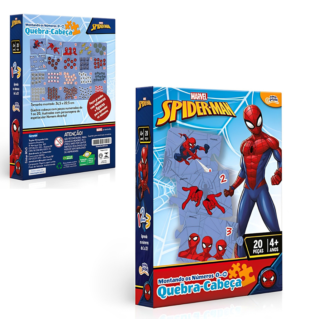 Jogo Quebra-Cabeça Homem Aranha com 150 Peças - Novo Papel – Bazar Juju