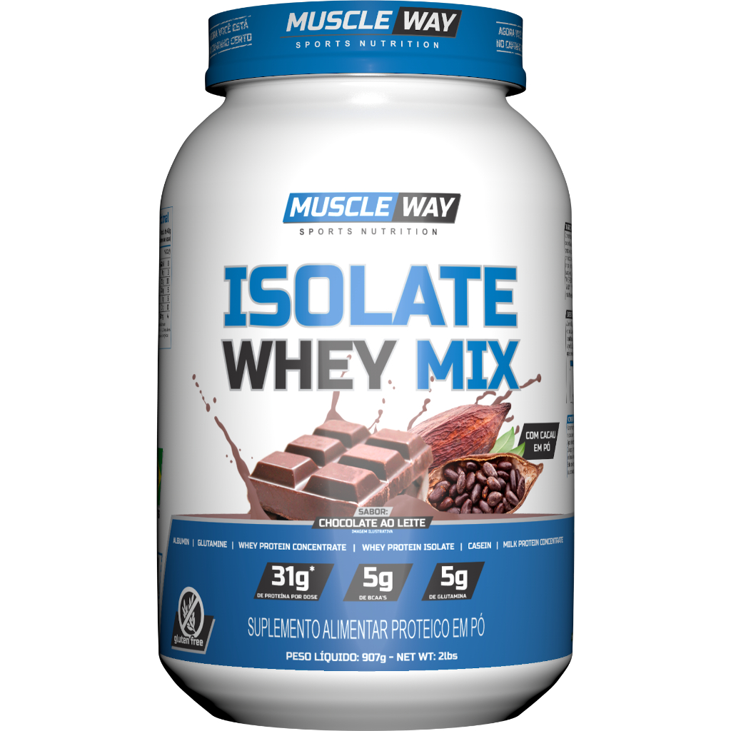 Isolate Whey Mix - Pote 907g - Muscle Way | Shopee Brasil