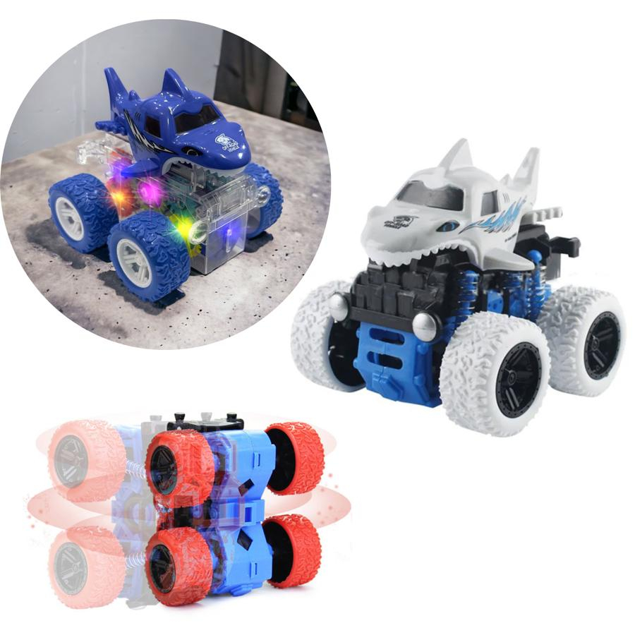 Carrinho De Fricção 4x4 Monster tubarão Truck Big Brinquedo Carrinhos para Criança.