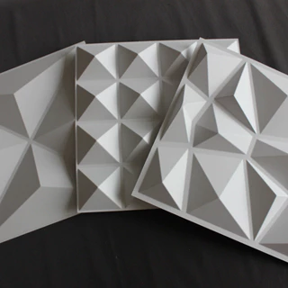 Kit 40 Placas 3d Revestimento De Parede Decorativa 25 x 25cm