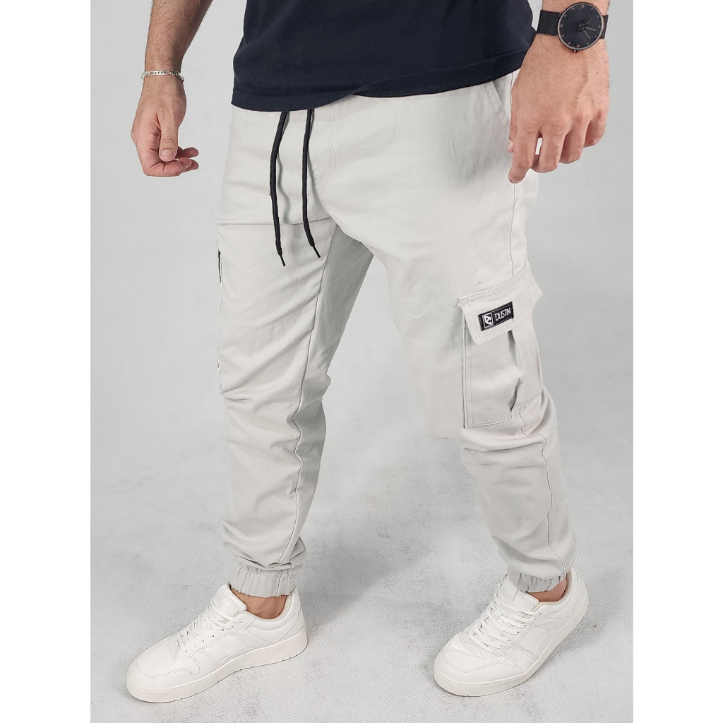 Cargo Pants CalÃ§a Cargo Masculina Sarja Elastano CalÃ§a Sarja