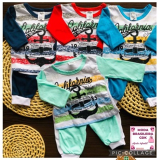 kit 3 conjunto de frio baby,bebê menino e menina
