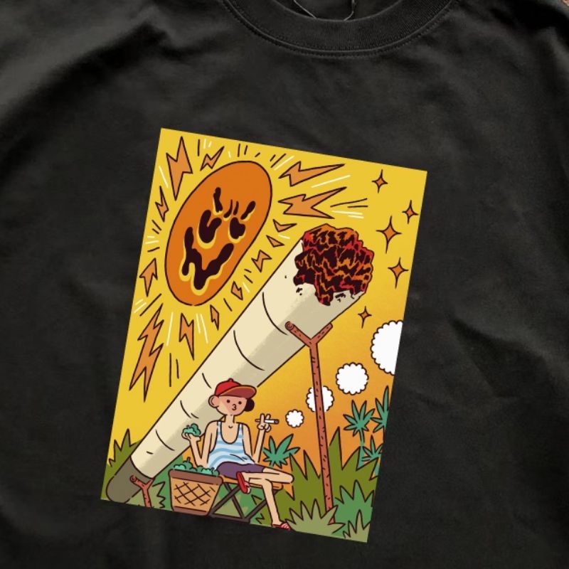 Camiseta Preta Chronic Charuto - Camisa Streetwear skatista