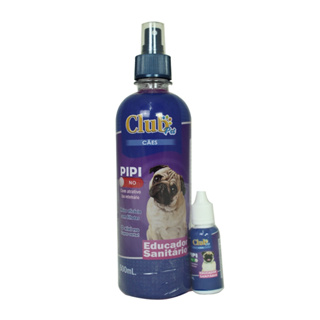 Kit Educador sanitário Xixi Sim e Xixi Não Club Pet Cães 500ml para ensinar cachorro